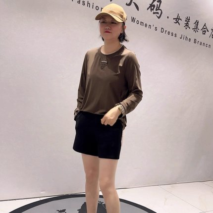 1325芮娜依莲年货新款欧货打底衫加大码女装胖妹妹气质衫百搭上衣