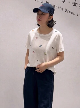 芮娜依莲5019夏季新款欧货短袖T加大码女装胖妹妹宽松显瘦气质衫