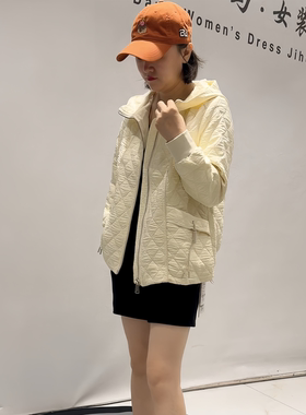 女权贵族秋季新款大码薄棉外套女