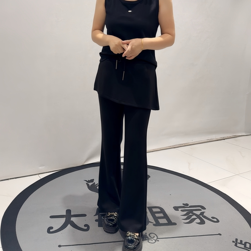 女权贵族6522秋新款欧货屁帘女裤加大码女装胖妹妹百搭显瘦气质裤