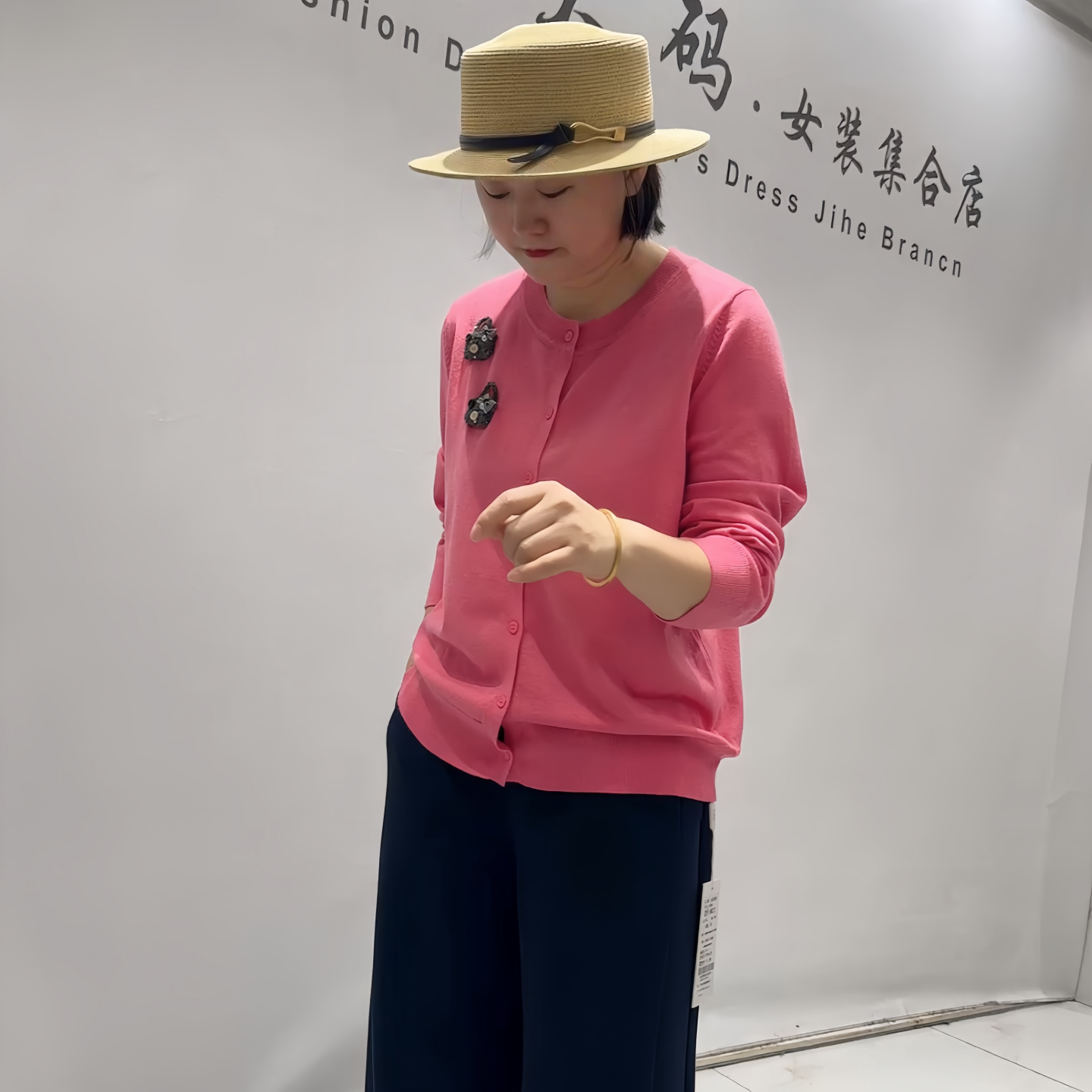 女权贵族8212秋冬新款欧货针织衫开衫加大码女装胖妹妹显瘦气质衫
