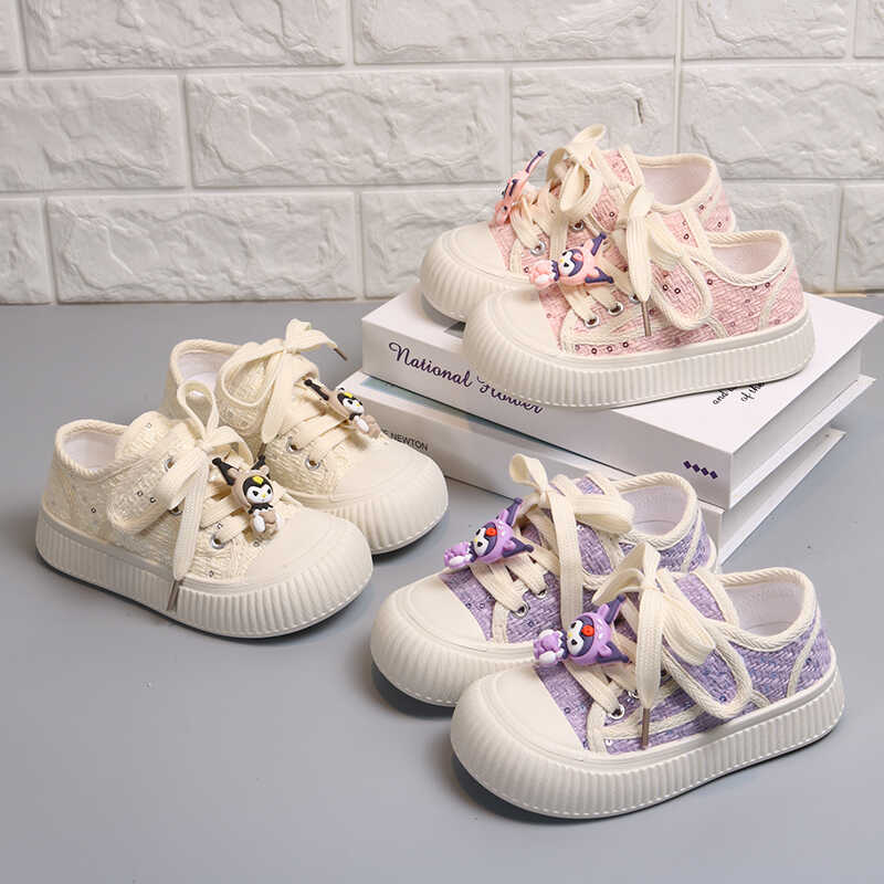 女童鞋帆布鞋2024新款夏季儿童透气运动板鞋中大童女孩爆款小白鞋