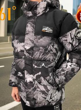 361旗下OW保暖羽绒服男女情侣款冬季新款运动休闲连帽外套男