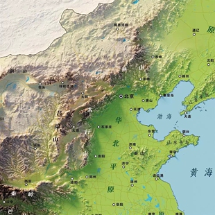 中文标注 壁纸 中国地形地图高清超清电脑 平板