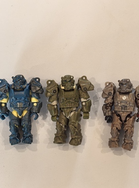 Fallout辐射T-60动力装甲积木玩具影视周边 散货人仔积木玩具