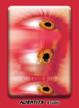 AlienTits三眼怪暗黑复古艺术生适用于ipadpro mini6定制保护套