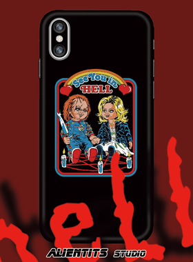 AlienTits 复古see you in hell欧美趣味插画风iPhone/安卓手机壳