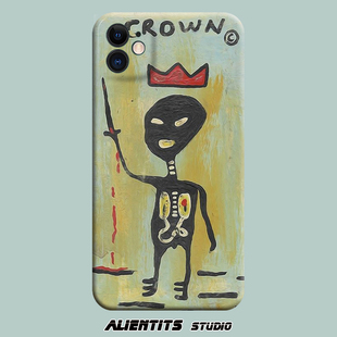 AlienTits外星人指挥家插画复古艺术适用于苹果安卓定制手机壳