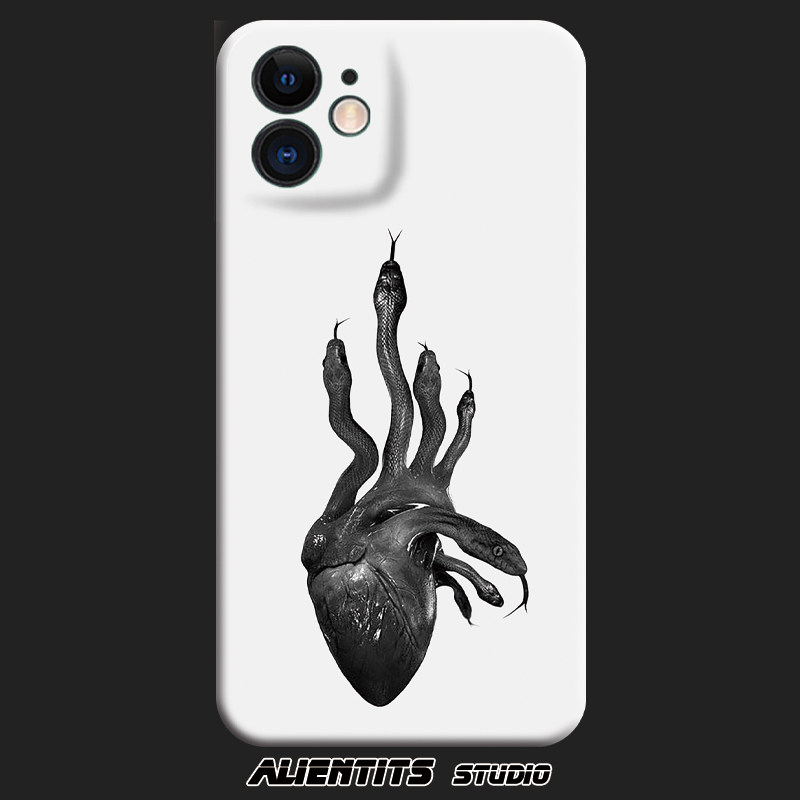 alientits蛇蝎心肠怪趣味暗黑创意艺术防摔适用于苹果安卓手机壳