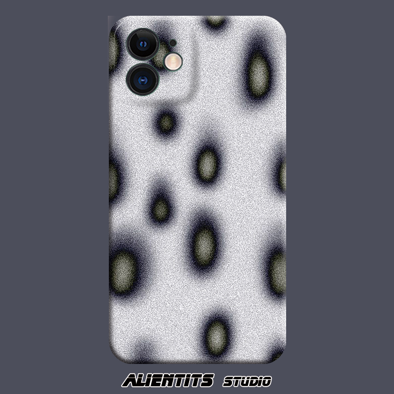 AlienTits个性简约灰点设计防摔创意小众适用于苹果安卓手机壳