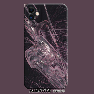 AlienTits赛博未来暗黑cult神经体小众适用于苹果安卓定制手机壳