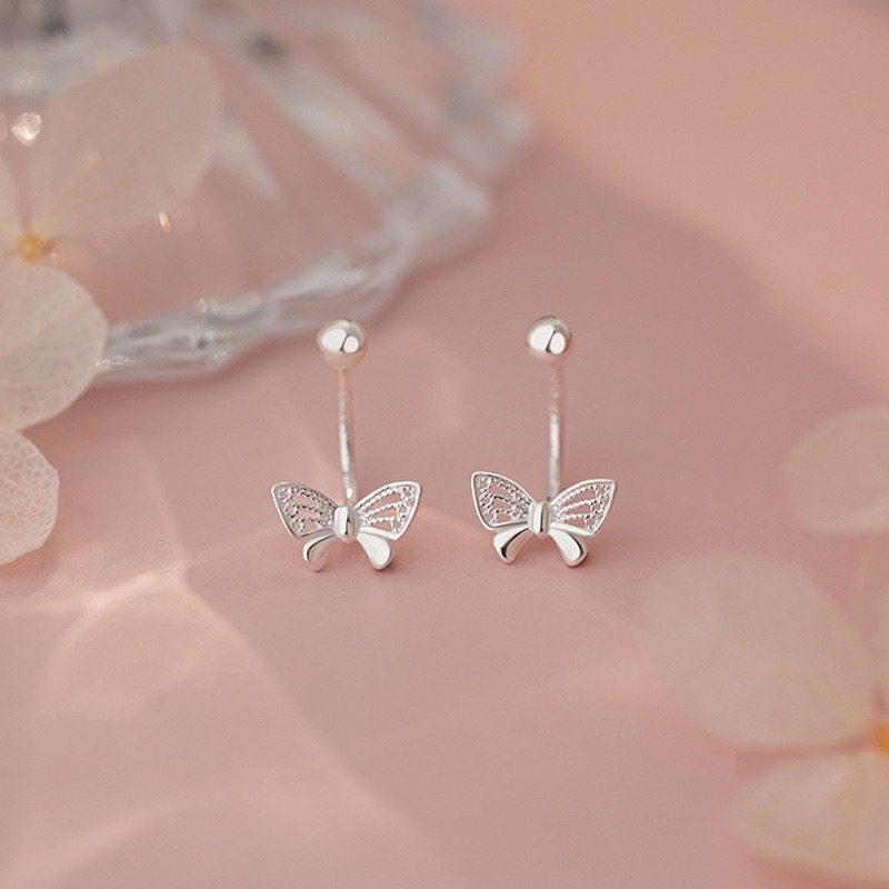 蝴蝶u型耳钉女小众设计感高级养耳洞螺丝拧扣耳饰双耳洞2025新品,饰品/流行首饰/时尚饰品新,耳钉,淘宝优惠券,粉丝福利购,淘宝优惠卷