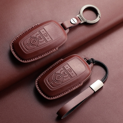 适用林肯钥匙套航海家冒险家飞行家领航员高档真皮大陆男女包扣壳