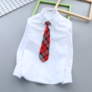 纯棉春秋小学生校服儿童衬衣