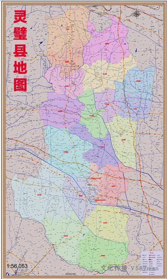 2021年安徽宿州市灵璧县百度版地图乡镇村落公路交通行政