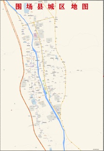 2019年河北承德围场县主城区地图交通旅游街道小区房产楼盘学校