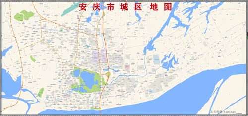 2019年安徽安庆主城区地图交通旅游街道小区房产楼盘学校88x188