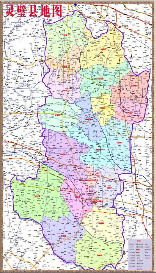 2022年1月安徽宣州市灵璧县百度版行政交通旅游乡镇村落分布地图