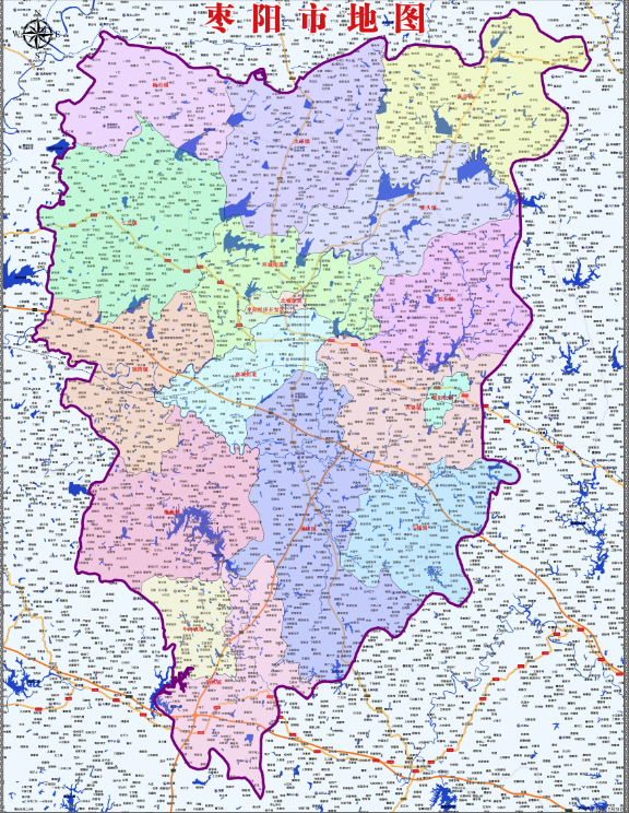 枣阳地图 市区地图图片