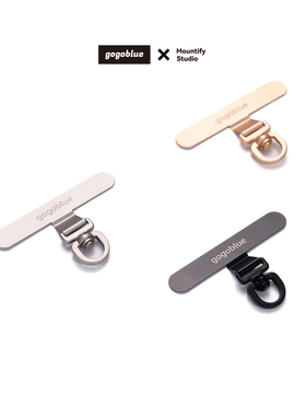 gogoblue 手机挂绳不锈钢金属固定夹片超薄通用手机连接片可旋转