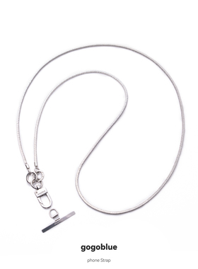 gogoblue 金属斜挎背带便携手机挂绳通用手机链含夹片