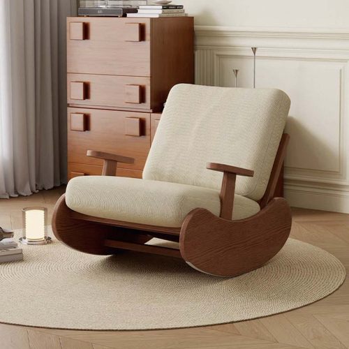 全网爆款全实木复古性价比摇摇椅