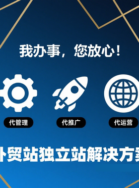 外贸站独立站代运营代推广代管理代维护
