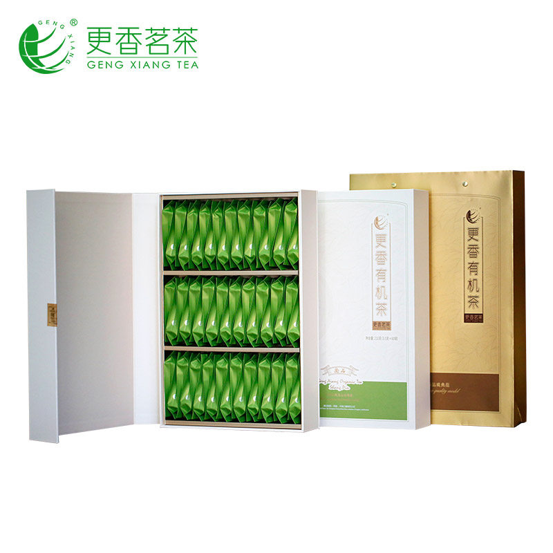 更香茗茶  有机绿茶2025新茶尚品礼盒装