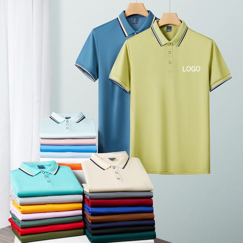 翻领工作服定制POLO衫印字logo广告文化衫短袖工装企业服刺绣订做