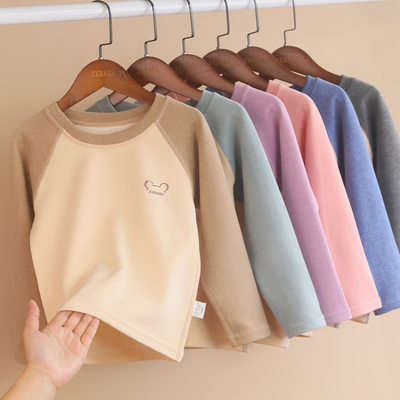 儿童蚕丝羊毛德绒保暖内衣