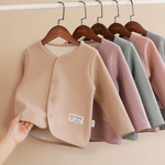 校服神器儿童德绒加厚棉衣内胆冬款男女童开衫内搭小棉袄保暖外套