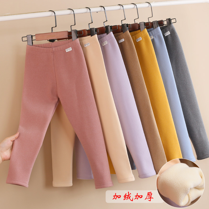 加绒儿童加厚绒保暖裤