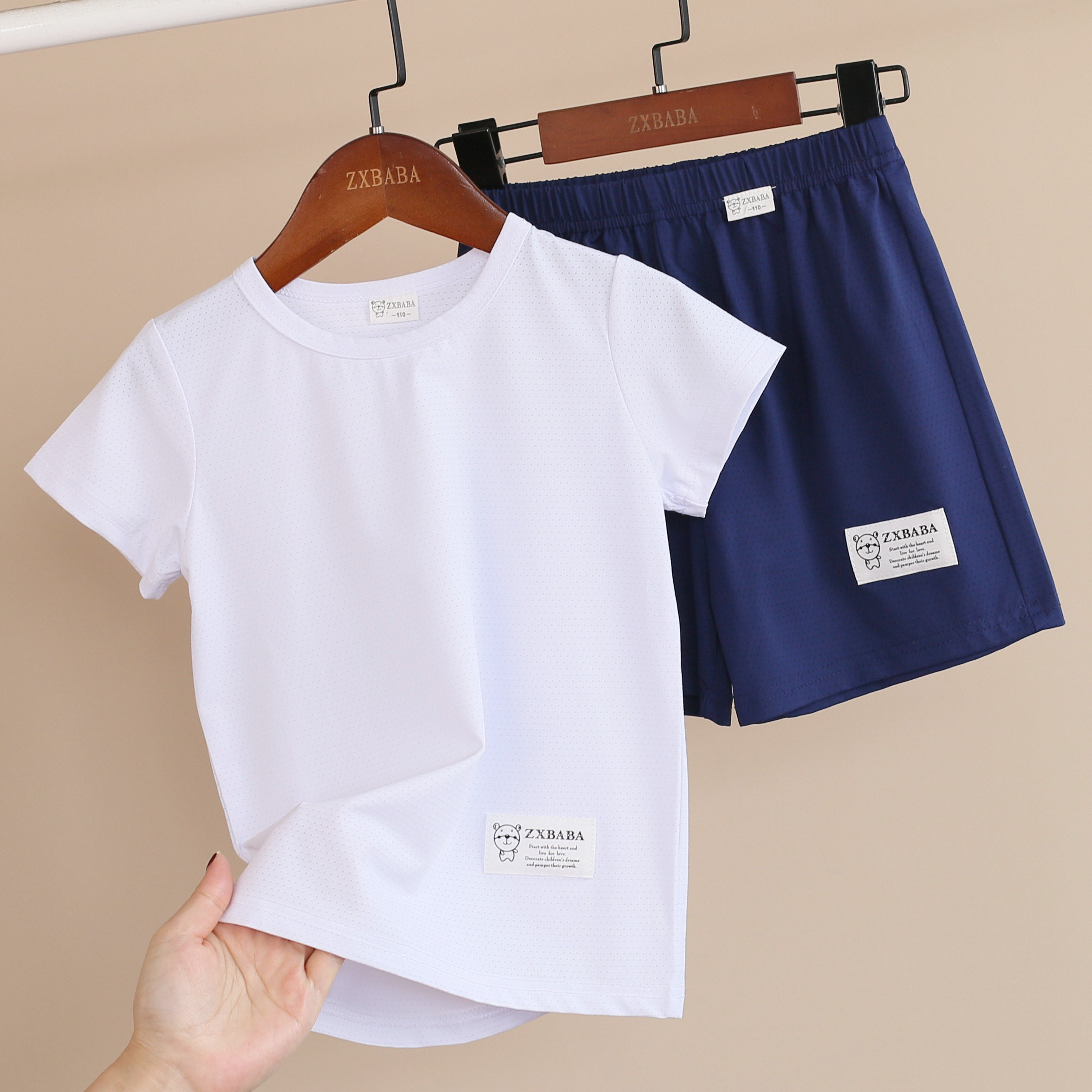 儿童速干短袖短裤两件套