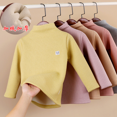 加绒加厚t恤打底衫秋衣