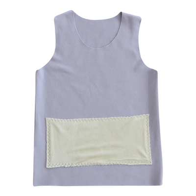 儿童发热德绒无痕背心男女童保暖加绒贴片护肚马甲秋冬宝宝打底衫