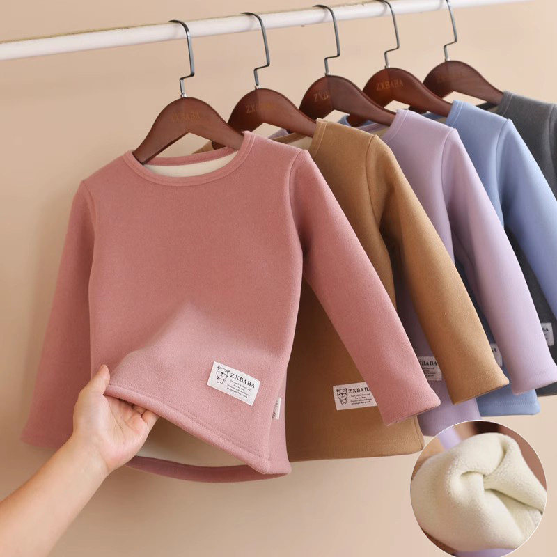 儿童加厚磨毛绒保暖秋衣过冬宝宝圆领打底衫T恤学生男女童上衣,童装/婴儿装/亲子装,保暖上装,淘宝优惠券,粉丝福利购,淘宝优惠卷