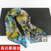 护颈薄款 丝绸春秋冬季 小方巾丝巾时尚 桑蚕丝真丝围巾 清仓微瑕