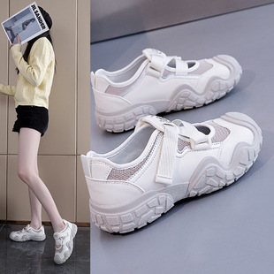 护士鞋女软底透气防臭防滑不累脚工作鞋时尚上档次网面轻便休闲鞋