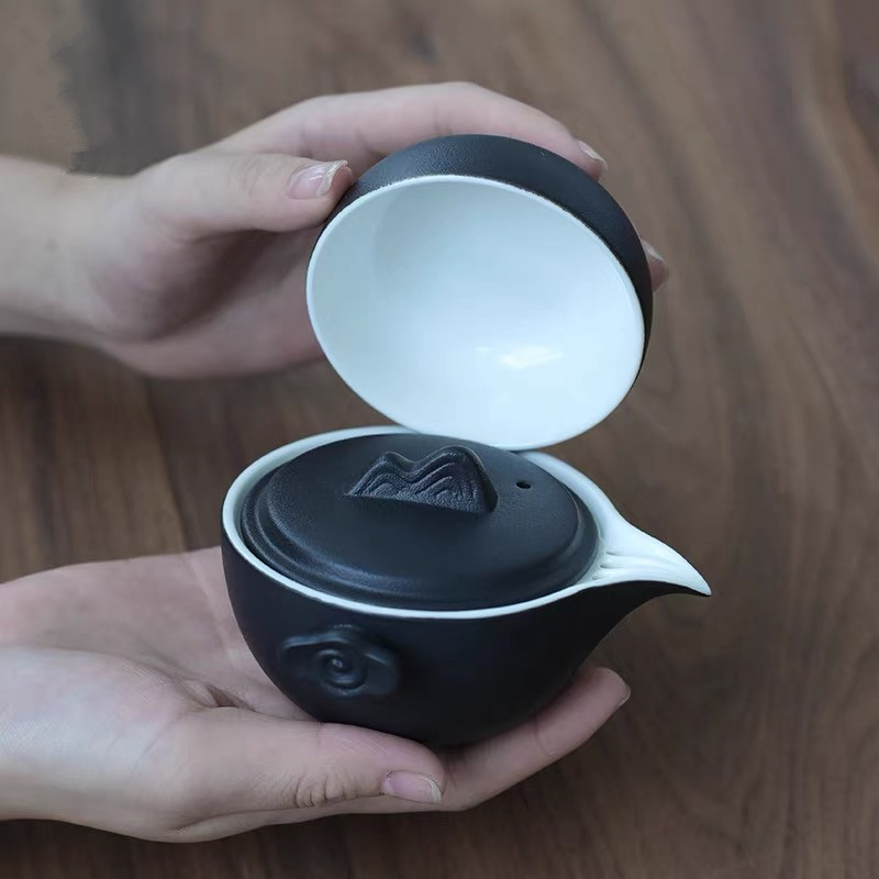 旅行茶具小套装单人便携包日式快客一壶二杯功夫旅游泡茶壶手抓壶,餐饮具,茶壶,淘宝优惠券,粉丝福利购,淘宝优惠卷