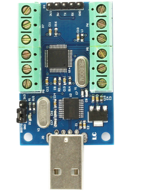 USB接口10路通道 12Bit位AD采样 数据采集 STM32 UART通信ADC模块