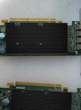 迈创MatroxM9148LPPCIex16四屏显卡M9148-E1024LAF多屏拼接
