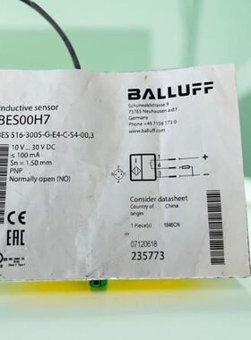 BALLUFFBES00H7传感器BES516-3005-G-E4-C-S4-00,3
