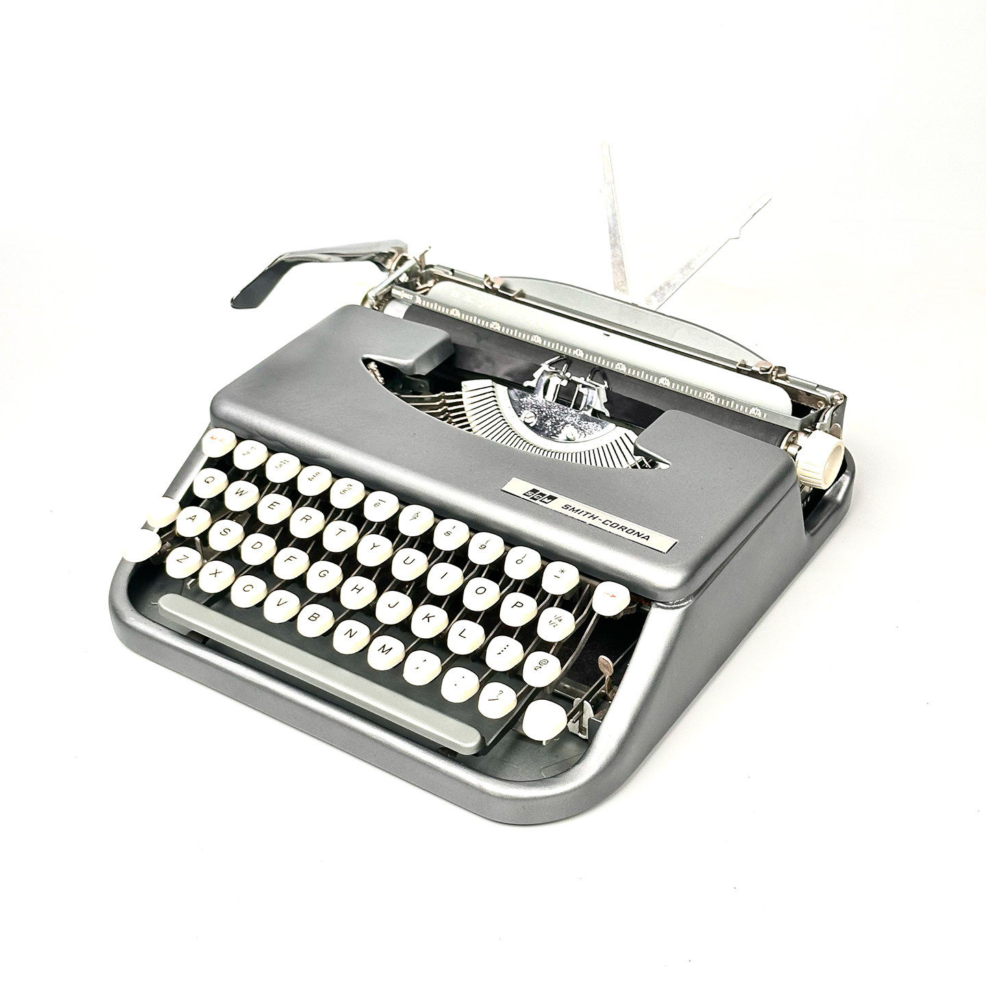 英国制造SCM打字机1950S便携手提英文键盘正常使用复古文艺礼物