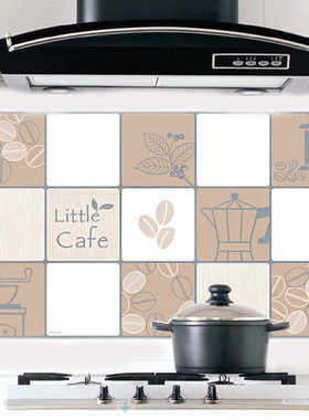 韩国进口家用厨房防油贴纸墙体瓷砖防水背胶防油污贴纸浴室卫生间
