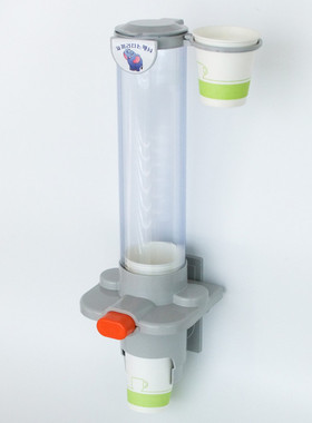 韩国进口办公室公共饮水机磁吸按键取杯器按钮收纳纸杯架酒店超市