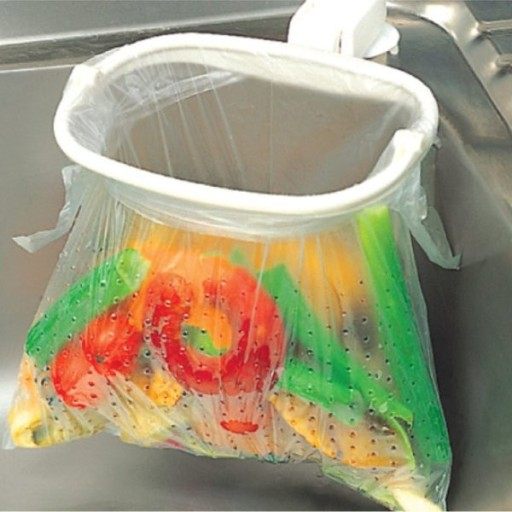 韩国产原装进口厨房水槽吸盘垃圾桶洗碗池子沥水孔垃圾袋挂架抹布