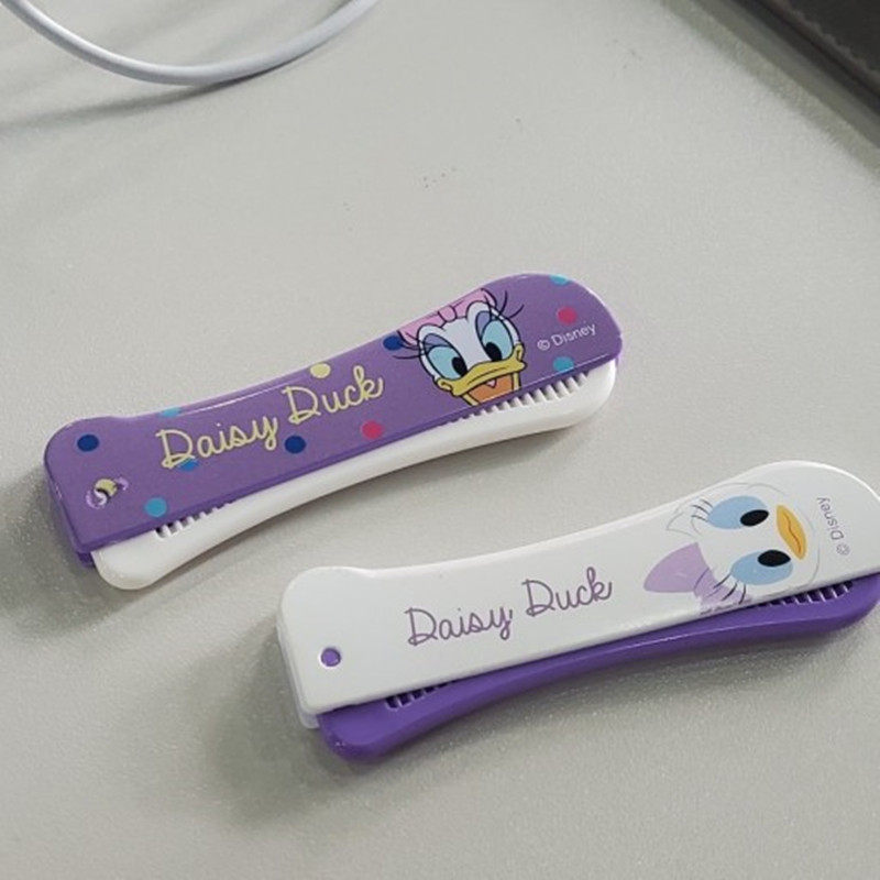 韩国进口唐老鸭黛西可爱折叠梳子学生儿童发梳便携小梳子刘海梳