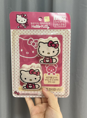 特价韩国进口正品hello kitty凯蒂猫可爱卡通磁铁夹子冰箱便利贴