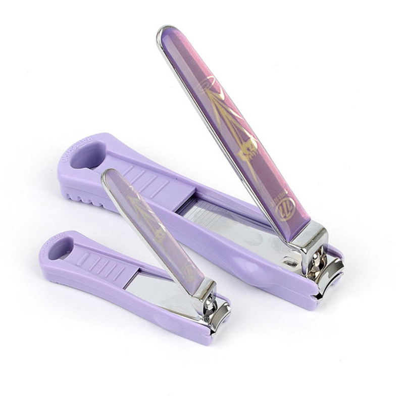 韩国正品777指甲刀防飞溅蹦出不锈钢指甲钳修指甲刀大小号带甲挫