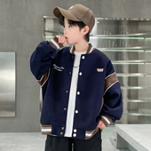 中大童立领外套男孩衣服潮 洋气儿童春装 男童棒球服春秋款 2026新款